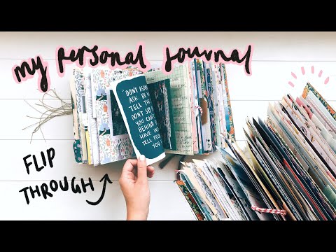 Journal Flip Through Completed Vintage Junk Journal My Personal Journal