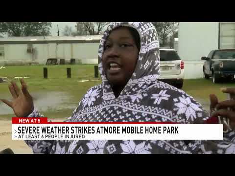Severe weather strikes Atmore mobile home park - NBC 15 WPMI