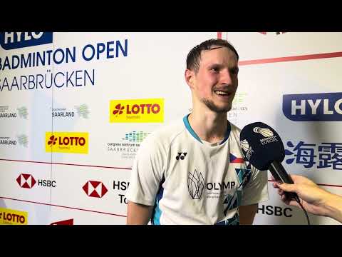 Jan Louda wins against Ng Tze Yong at the HYLO Open