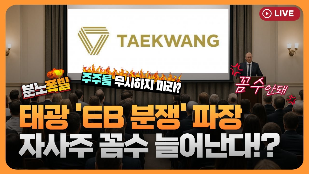태광 'EB 분쟁' 파장…"자사주 처분 꼼수 늘어난다" [330온에어]