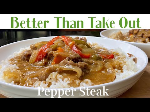 How To Make Easy Pepper Steak And Rice | My Pepper Steak Recipe