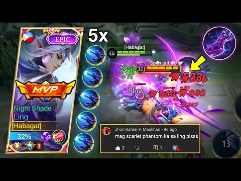 THIS ITEM IS 100% BROKEN! Ling Best Build 2022 + Jungle Emblem & Rotation!⚡- LING MLBB