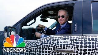 &#39;This Sucker&#39;s Quick!&#39;: Biden Test Drives New Ford Electric Truck