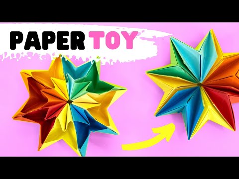 How to make paper TOY ANTISTRESS transformer [easy origami]