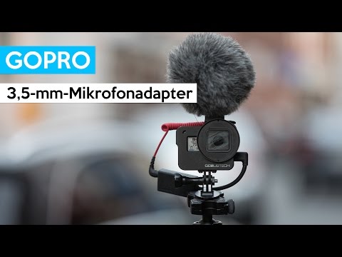 GoPro 3,5-mm-Mikrofonadapter | TOP Audioqualität mit deiner GoPro Hero 5 Black | externes Mikrofon