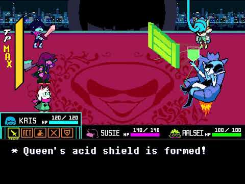 Deltarune Chapter 2 - QUEEN fight in 6 turns (Pacifist) (NEW METHOD)