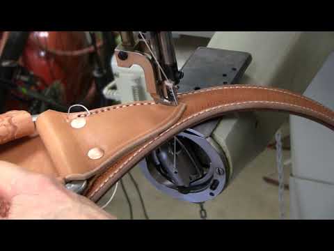 How to Sew Thick Leather by Saddle Maker Bruce Cheaney