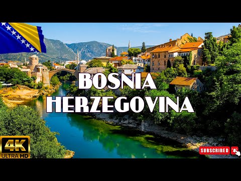 FLYING OVER BOSNIA AND HERZEGOVINA (4K UHD) - Relaxing Music Along With Beautiful Nature Videos - 4K
