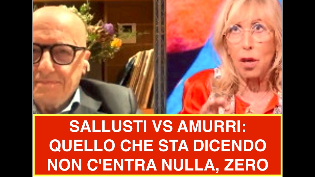 SALLUSTI VS AMURRI: QUELLO CHE STA DICENDO NON C'ENTRA NULLA, ZERO