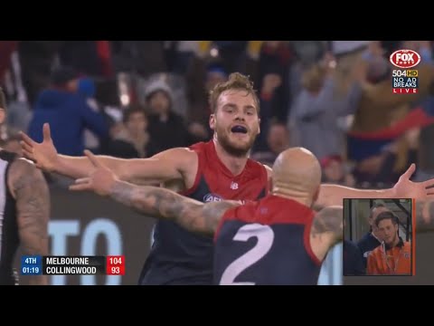 2017 R12 - Jack Watts kicks the sealer & saves a goal in final 79 seconds - Melbourne v Collingwood