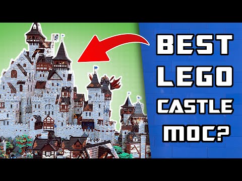 HUGE LEGO Castle With Detailed Interior - So Many Epic Building Techniques!