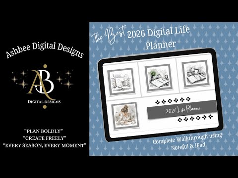 2026 Digital Planner Reveal & Walkthrough | AshBee Digital Designs