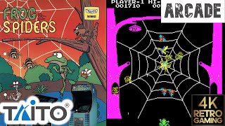 Frog and Spider Arcade ( Taito 1981 ) 4k Gameplay