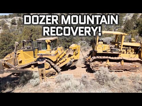We Almost Wheelied Over Backwards In a CAT D8 Dozer (Extreme Mountain Recovery)