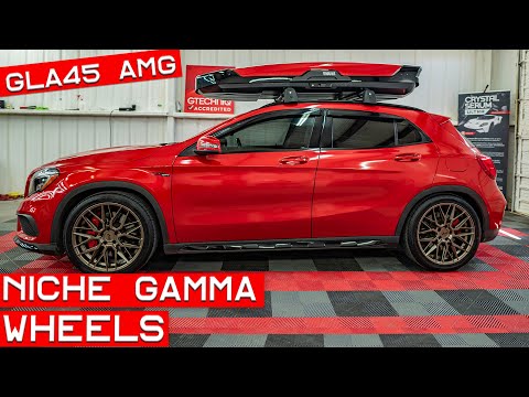Niche Gamma Wheels on the GLA45 AMG