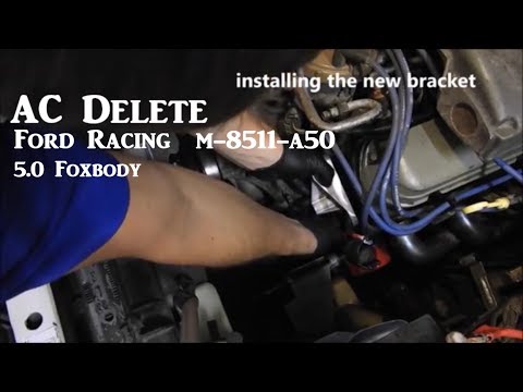 Mustang Fox Body AC Delete kit m-8511-a50 STEP BY STEP 71 inch belt