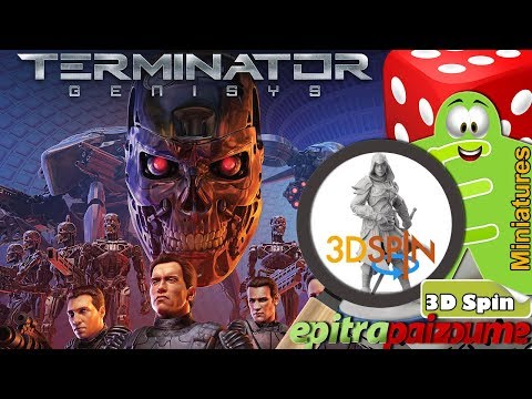 Terminator Genisys Rise of the Resistance - 3D Spinning Miniatures by Epitrapaizoume
