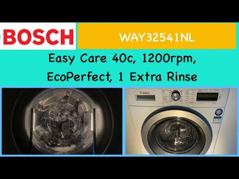 Bosch HomeProfessional WAY32541NL - Easy Care 40 w/ EcoPerfect and 1 Extra Rinse (Full cycle)