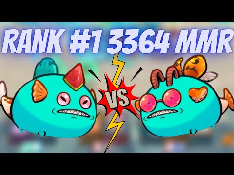 RANK #1 WATERMELON AQUA 3364 MMR | AXIE INFINITY GAMEPLAY