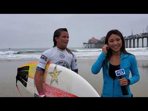 Surf Champ Courtney Conlogue and Good Day L.A. on DAN-O-VISION...
