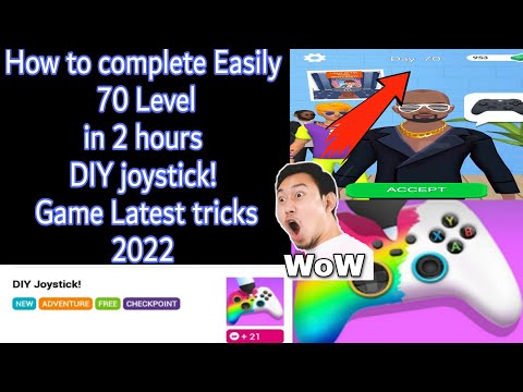 How to complete Easily 70 Level DIY joystick! Game Latest tricks 2022 - YouTube