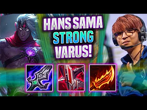 NEW G2 ADC HANS SAMA? *STRONG VARUS* | Hans Sama Plays Varus ADC vs Aphelios! | Season 2022
