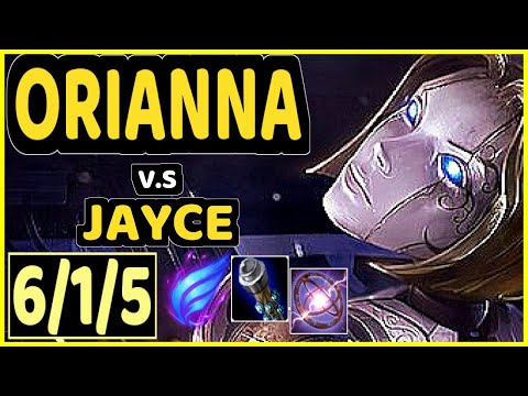 GOLDENGLUE (ORIANNA) vs JAYCE - 6/1/5 KDA MID GAMEPLAY - NA Ranked GRANDMASTER