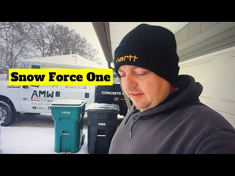 Crazy one foot snow storm to start the year out with!!!