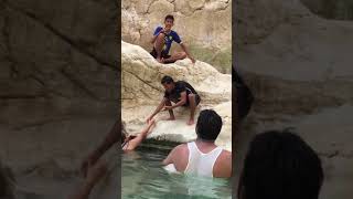 preview picture of video 'Funny video - at wadi bani khalid trip - oman trip - beauty oman - adventure oman - cave - wadi'