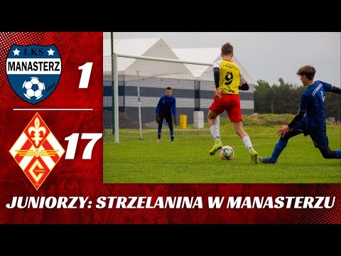 LKS Manasterz - CZUWAJ 1:17 (0:6). Bramki z meczu juniorów