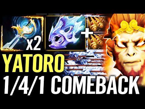 🔥 YATORO 1/4/1 Hard Comeback — Monkey King Moonshard + Echo Sabres Max Jingu GOD Carry Dota 2 Pro