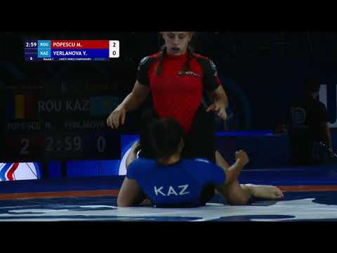 Round 1 Women's GP No-Gi - 65 kg: M. POPESCU (ROU) v. Y. YERLANOVA (KAZ)