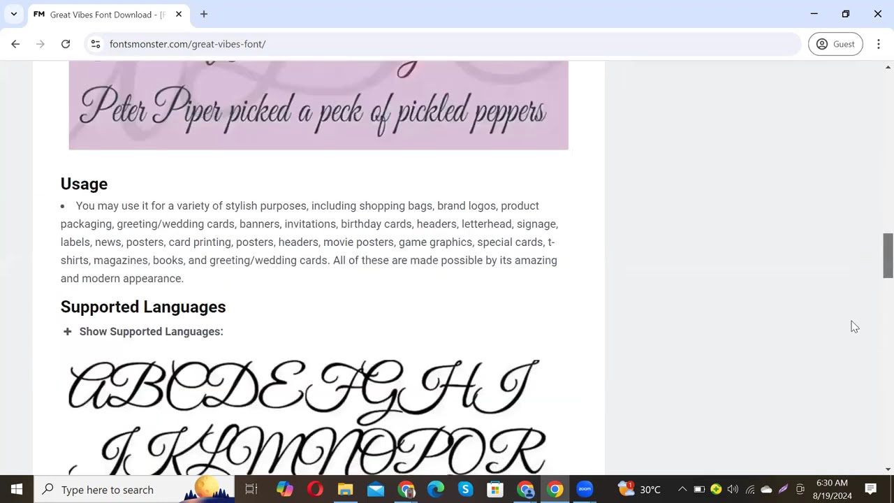 How to Download and Install Great Vibes Font Download #trending #video