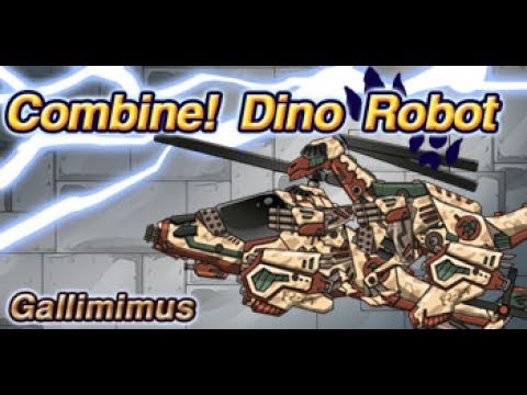 Gallimimus - Combine! Dino Robot Video