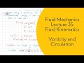 Fluid Mechanics L35 Fluid Kinematics Vorticity Circulation GATE ESE