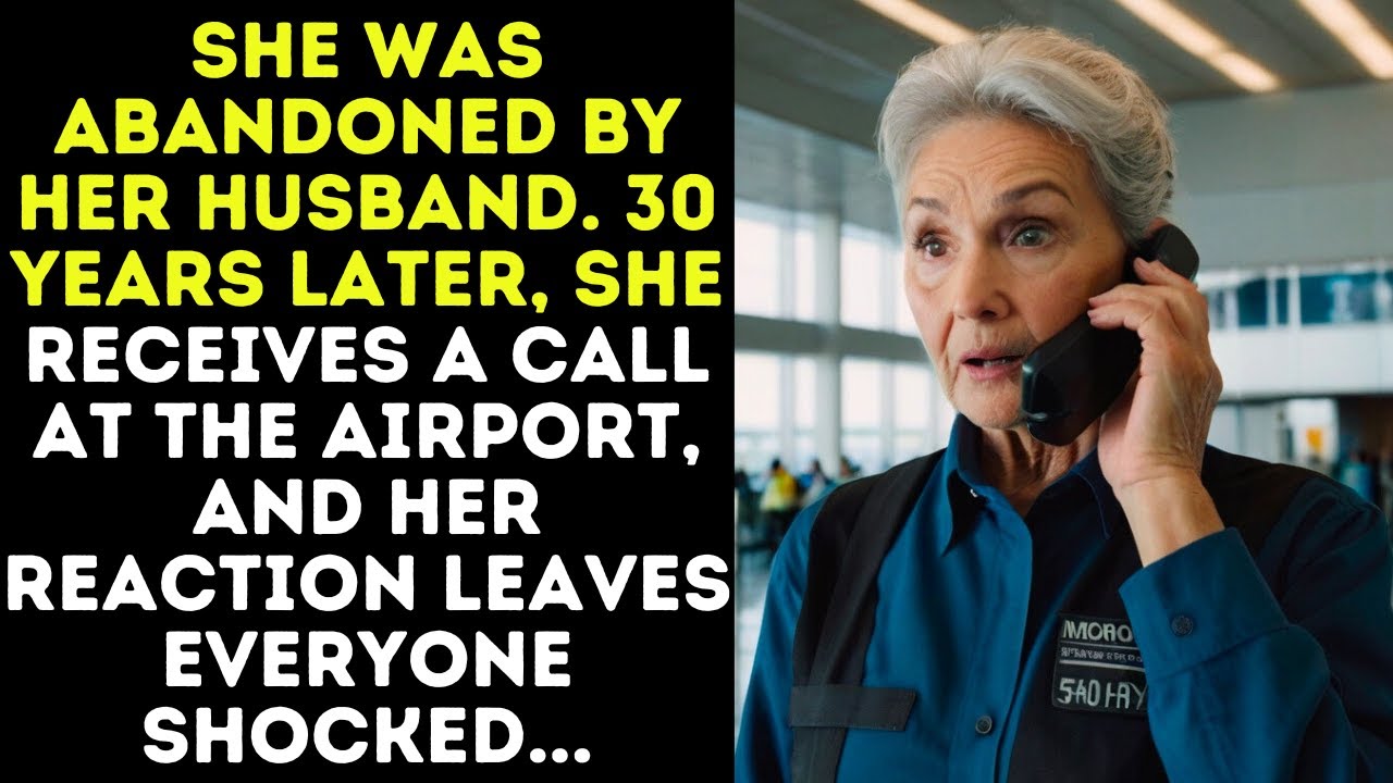 She was abandoned by her husband. 30 years later, she receives a call at the airport, and her reacti