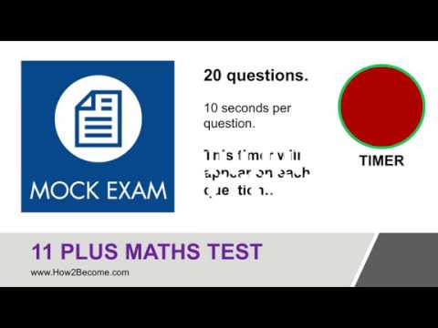 11 PLUS MATHS TEST (Mock Exam)
