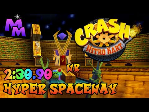 Crash Nitro Kart (PS2) - Hyper Spaceway Relic Race - 2:30.90 [WR]