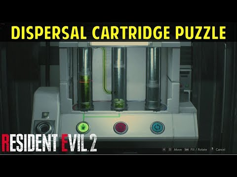 How to Fill Dispersal Cartridge with Solution | Greenhouse Drug Testing Lab Puzzle | Resident Evil 2