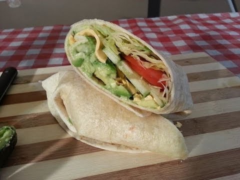 Avocado Cheese And Salad Tortilla Wraps Recipe (Type Of Sandwich Dish ) | Recipes By Chef Ricardo