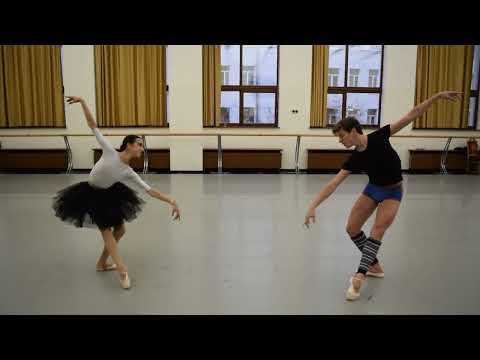 Nutcracker pas de deux rehearsals, Laura Fernandez Gromova