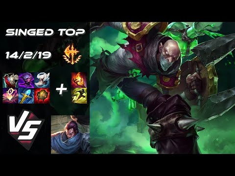 TOP Singed vs Yasuo - NA Challenger Patch 25.S1.4