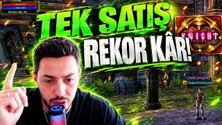 KNİGHT ONLİNE ZERO PAZAR B20 | TEK SEFERDE 100GB'LİK SATIŞ YAPTIM!
