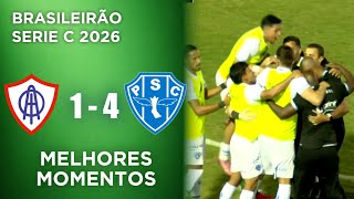 Itabaiana x Paysandu | Melhores Momentos | Serie C 2026 | 4ª Rodada