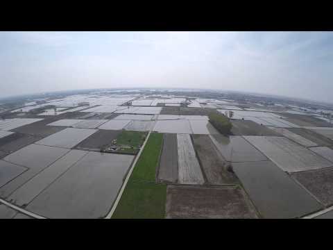 Vista della campagna romentinese dall'alto