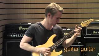 Video thumbnail for Suhr Modern Frost Tangerine Freeze Demo by Josh Wibaut by Josh Wibaut