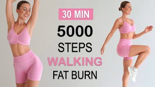 Download lagu 5000 STEPS IN 30 Min - Walking FAT BURN Workout to the BEAT, Super Fun, No Repeat, No Jumping mp3