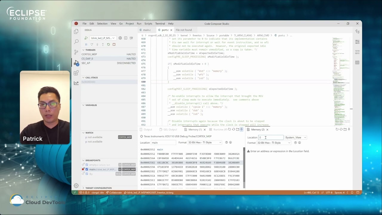 Bringing Embedded Development to the Next Generation Code Composer Studio's Evolution with Theia
