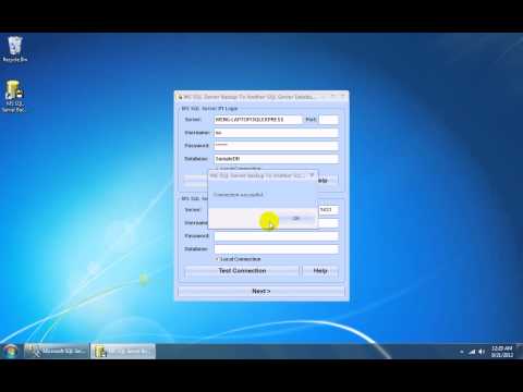 MS SQL Server Backup To Another SQL Server Database Software