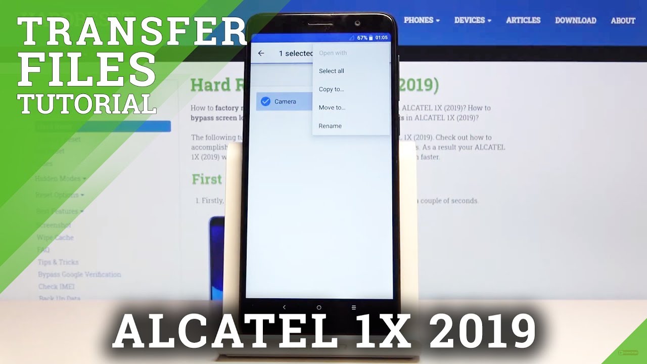 How to Transfer Files in ALCATEL 1X 2019 – Copy to SD Card